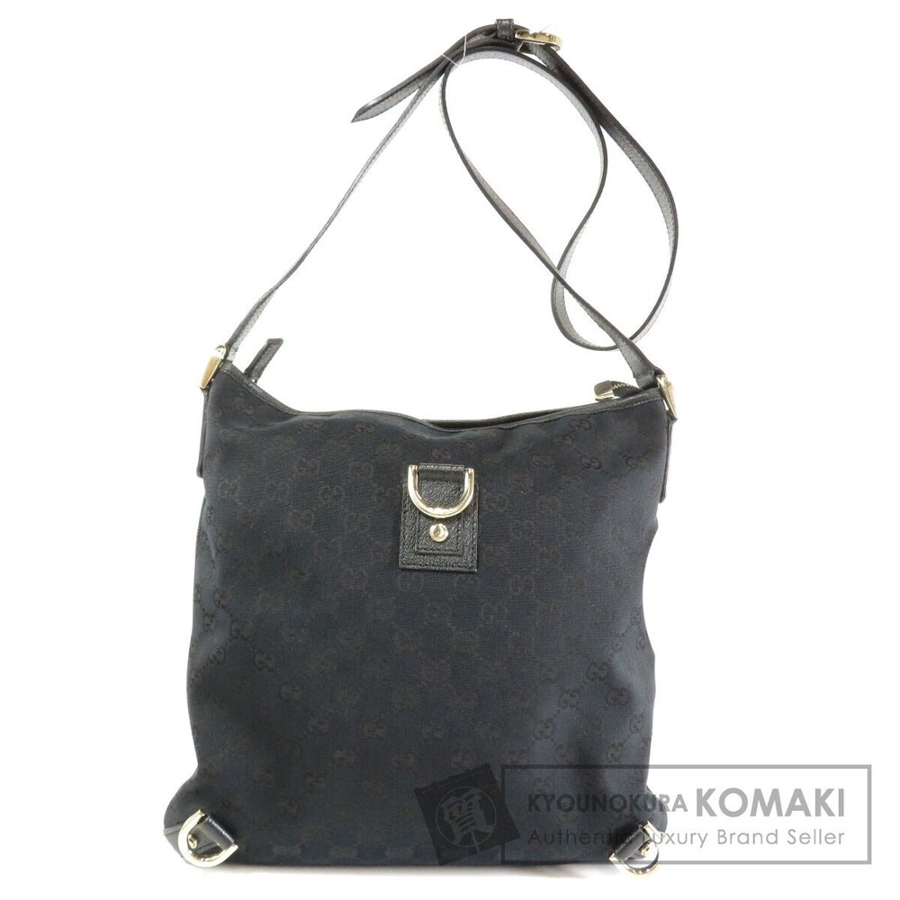Gucci Abbey GG patterned canvas crossbody bag Black